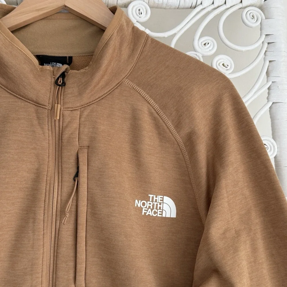 The North face Canyonlands Jacket Mens XL Brown Fleece Full Zip Almond Butter